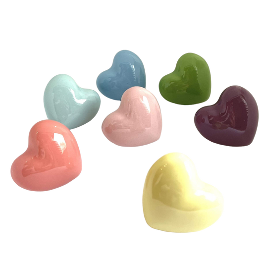 Keramik hjerter - møbelknopper