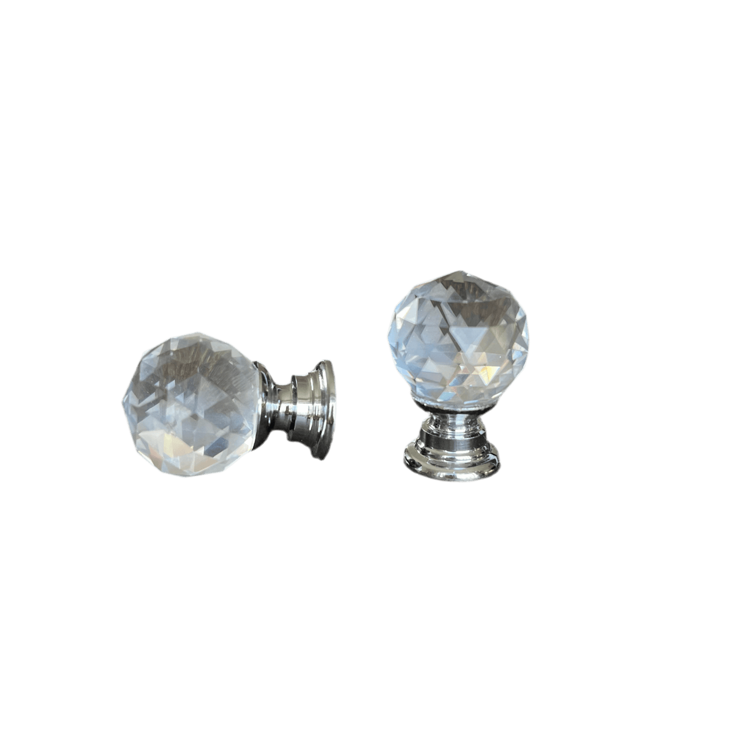 Glas diamant møbelknop (20 mm) - Grebet