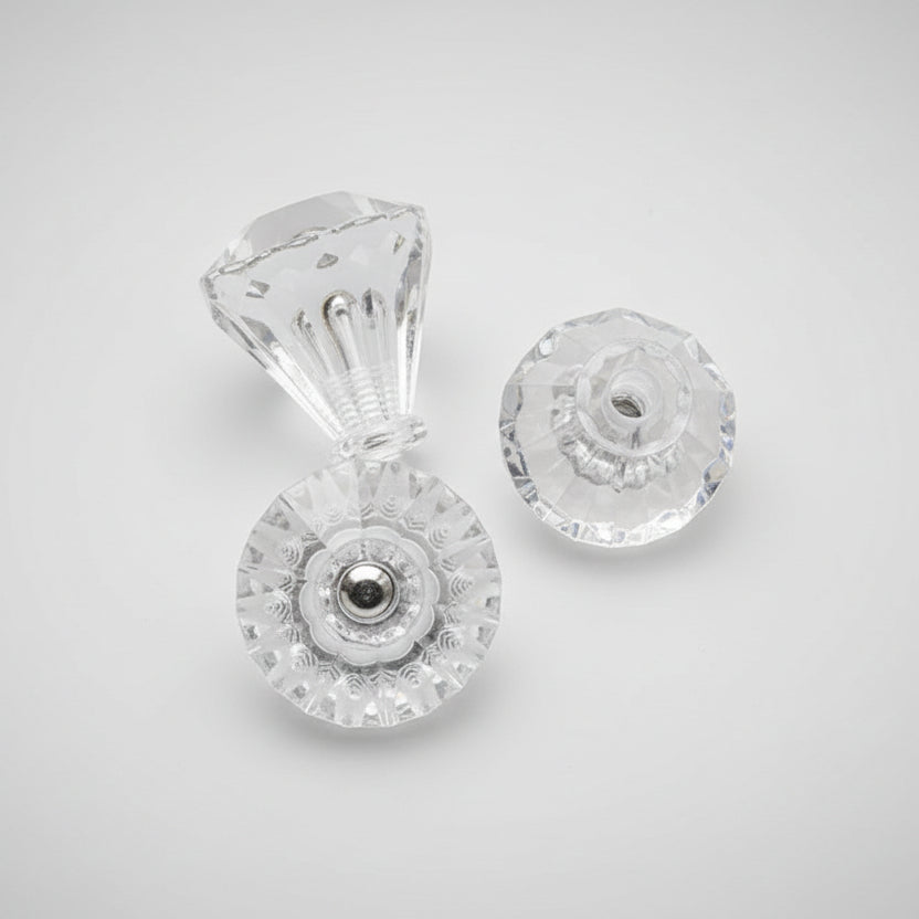 Lille akryl diamant møbelknop