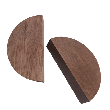 Halvmåne greb i valnøddetræ