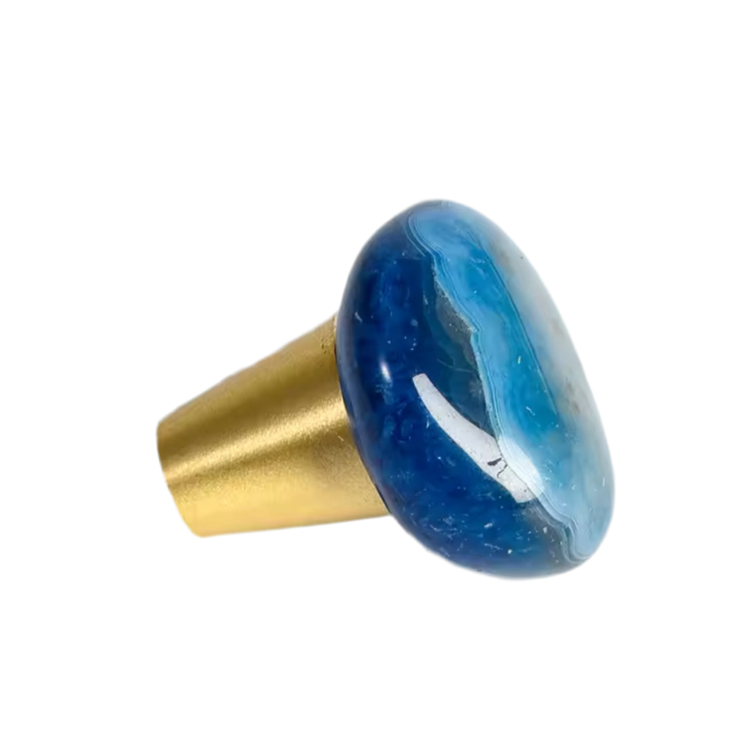 Krystal møbelknopper (flere farver/sten)