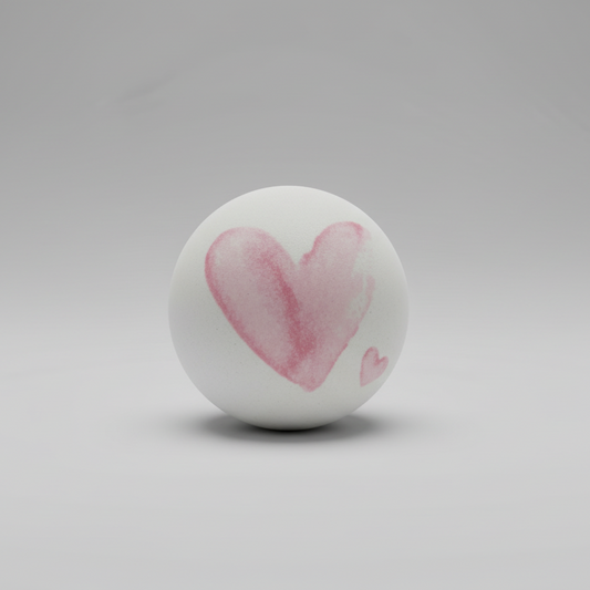 Hjerte møbelknop i keramik (4 cm) - Grebet