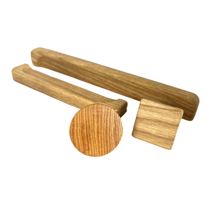 Greb og møbelknopper i ask