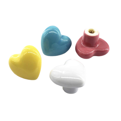 Keramik hjerter - møbelknopper