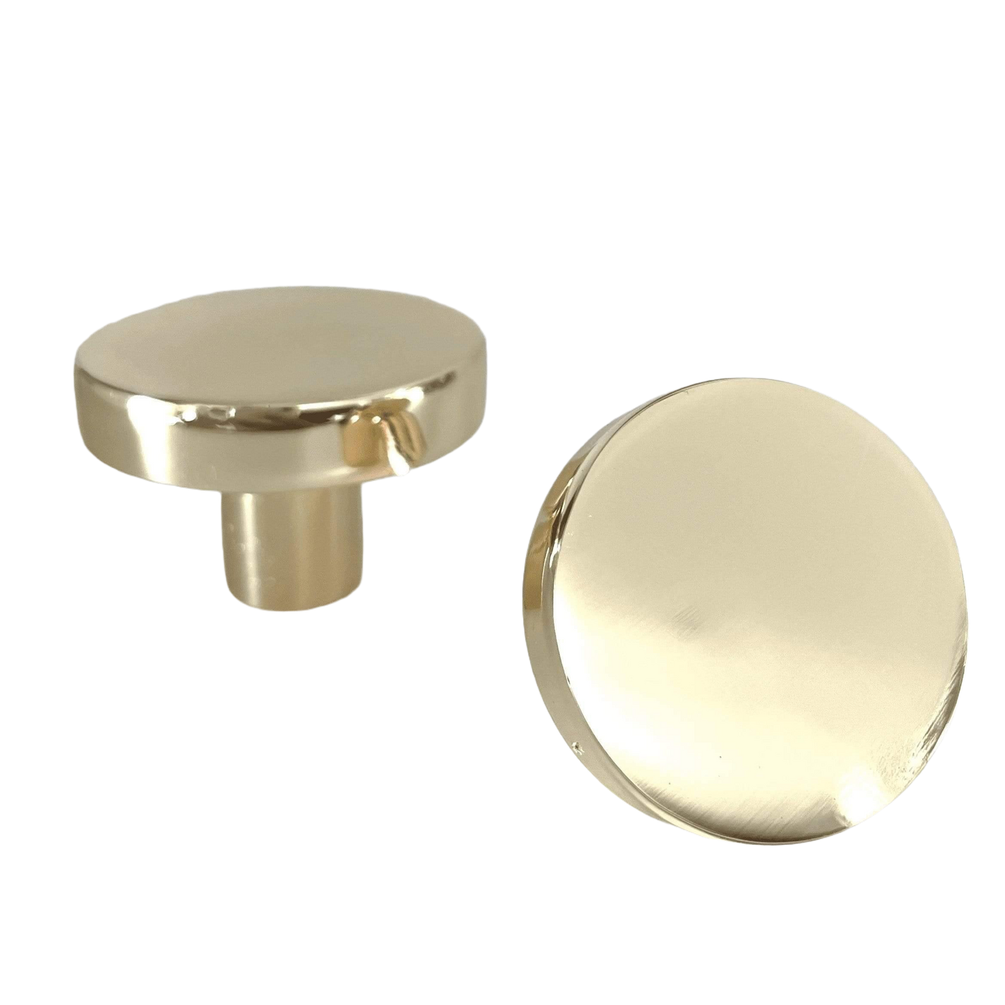 Poleret møbelknop (Ø: 25 eller 28 mm)