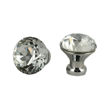 Diamantlook greb med krom base (Ø: 30 mm)