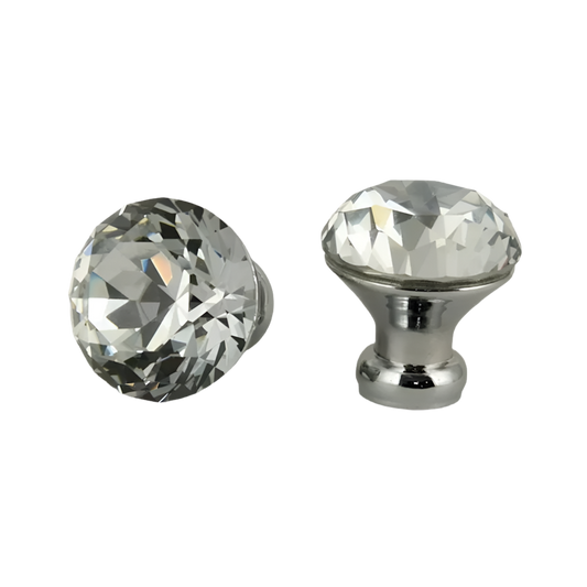 Diamantlook greb med krom base (Ø: 30 mm)