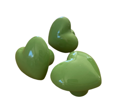 Keramik hjerter - møbelknopper