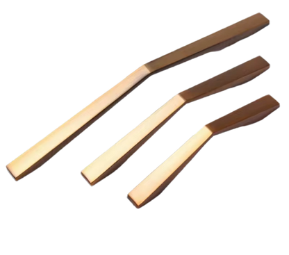 Matte letbørstede håndtag (CC-mål: 96 og 128 mm)