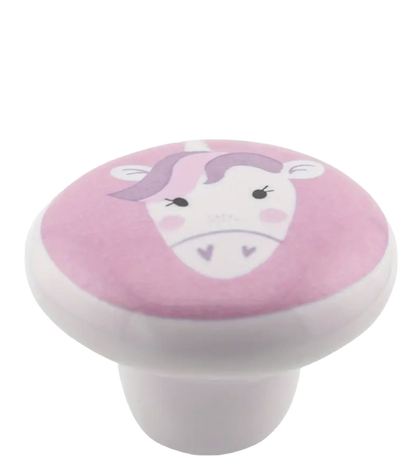 Enhjørning keramik greb (Ø: 37 mm) Sidste chance