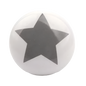 Keramik møbelknop - grå stjerne (Ø: 32 mm)