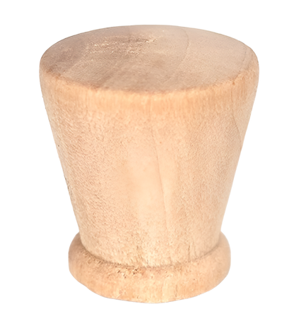 Kegle - møbelknop i lyst træ (Ø: 21 mm)