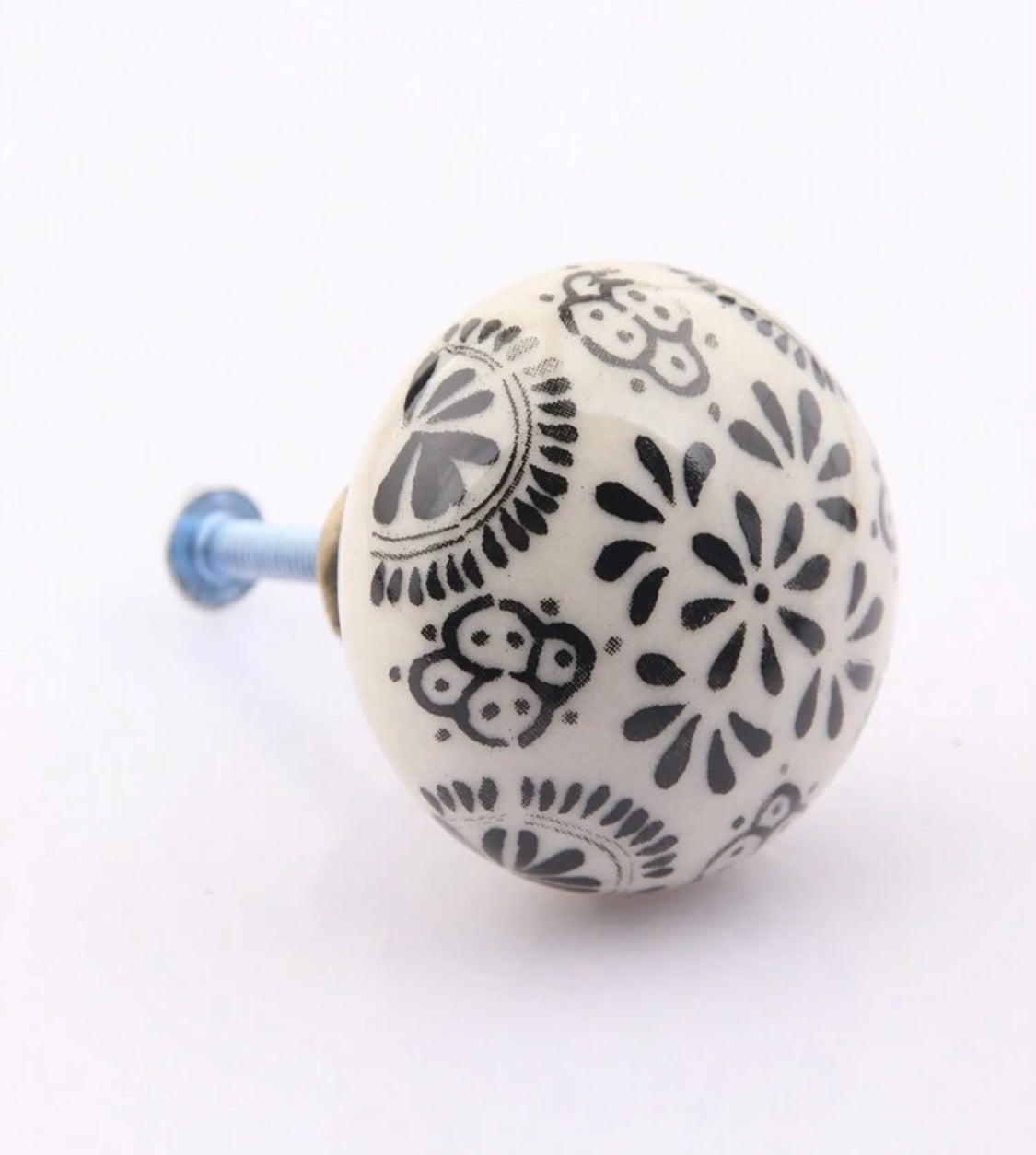 Keramik møbelknop (Ø: 39 mm)