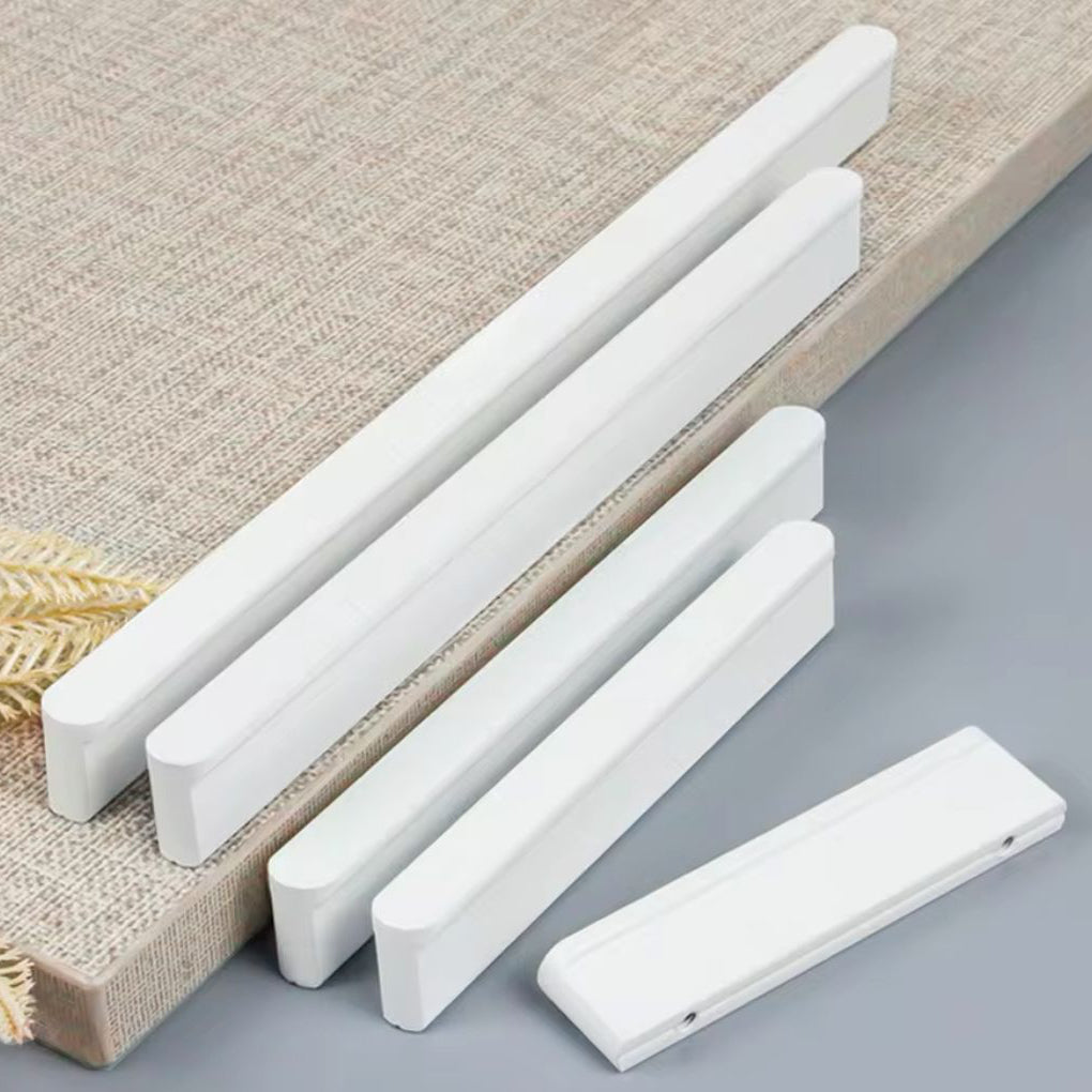 Hvide metal greb (cc-mål: 128 mm)