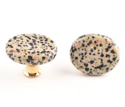 Krystal møbelknop (guldfarvet hardware, flere størrelser) - Grebet