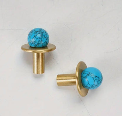 Elegant knop i messinglook