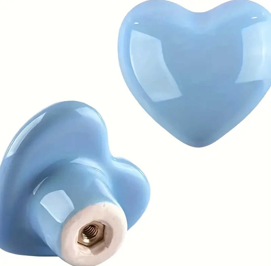 Keramik hjerter - møbelknopper