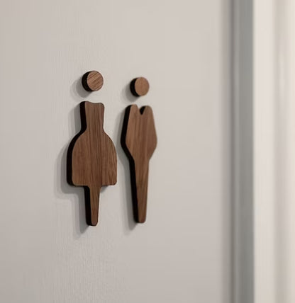 Toiletskilt - Herre og dame