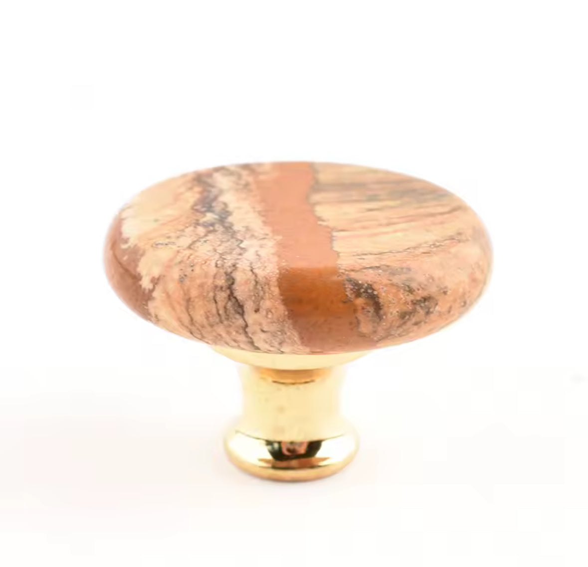 Krystal møbelknop (guldfarvet hardware, flere størrelser) - Grebet