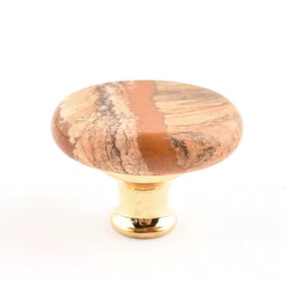 Krystal møbelknop (guldfarvet hardware, flere størrelser) - Grebet