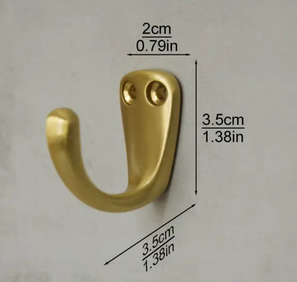 Massiv messing vægkrog