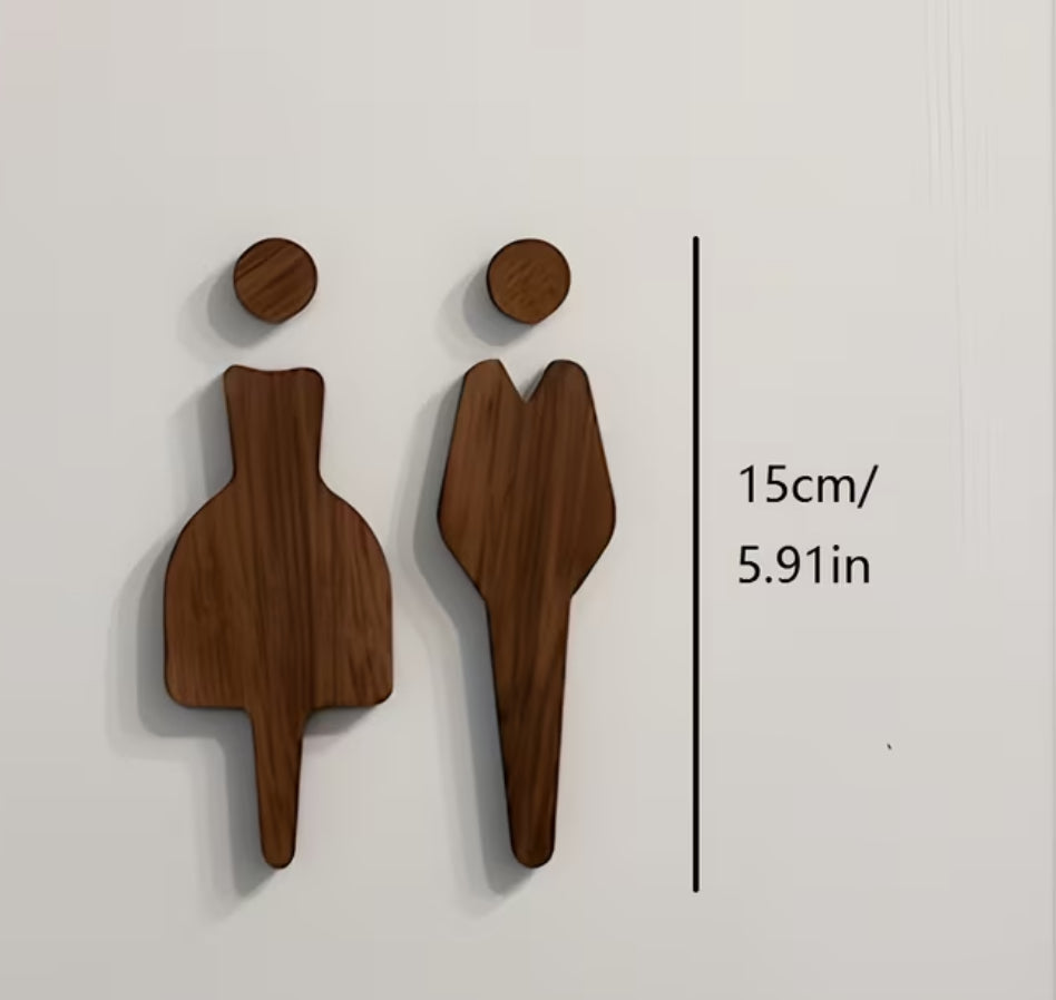 Toiletskilt - Herre og dame