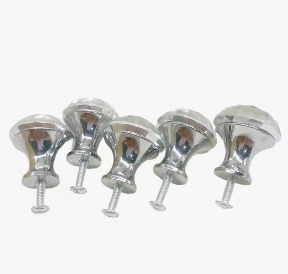 Diamantlook greb med krom base (Ø: 30 mm)