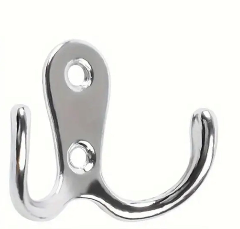 Dobbelt kroge / knager i metal