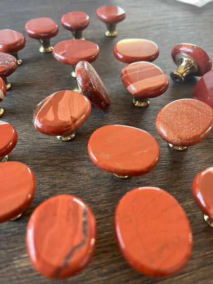 Krystal møbelknop (guldfarvet hardware, flere størrelser)