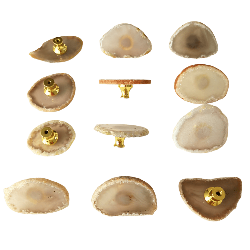 Agate møbelknopper (natursten) - Grebet