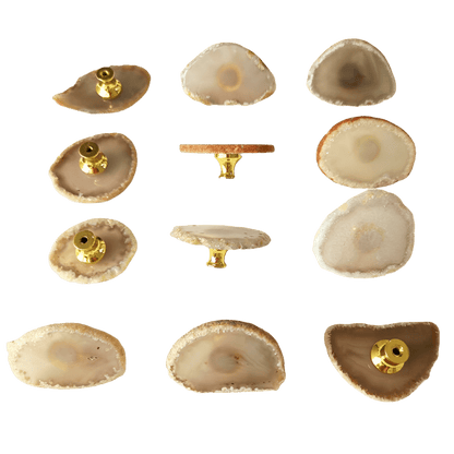 Agate møbelknopper (natursten) - Grebet