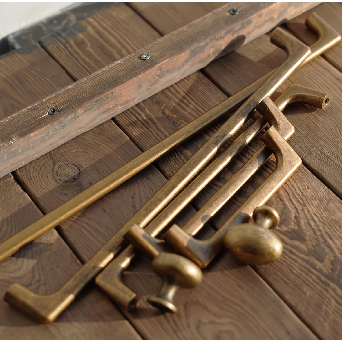 Antik messing (flere størrelser) - Grebet