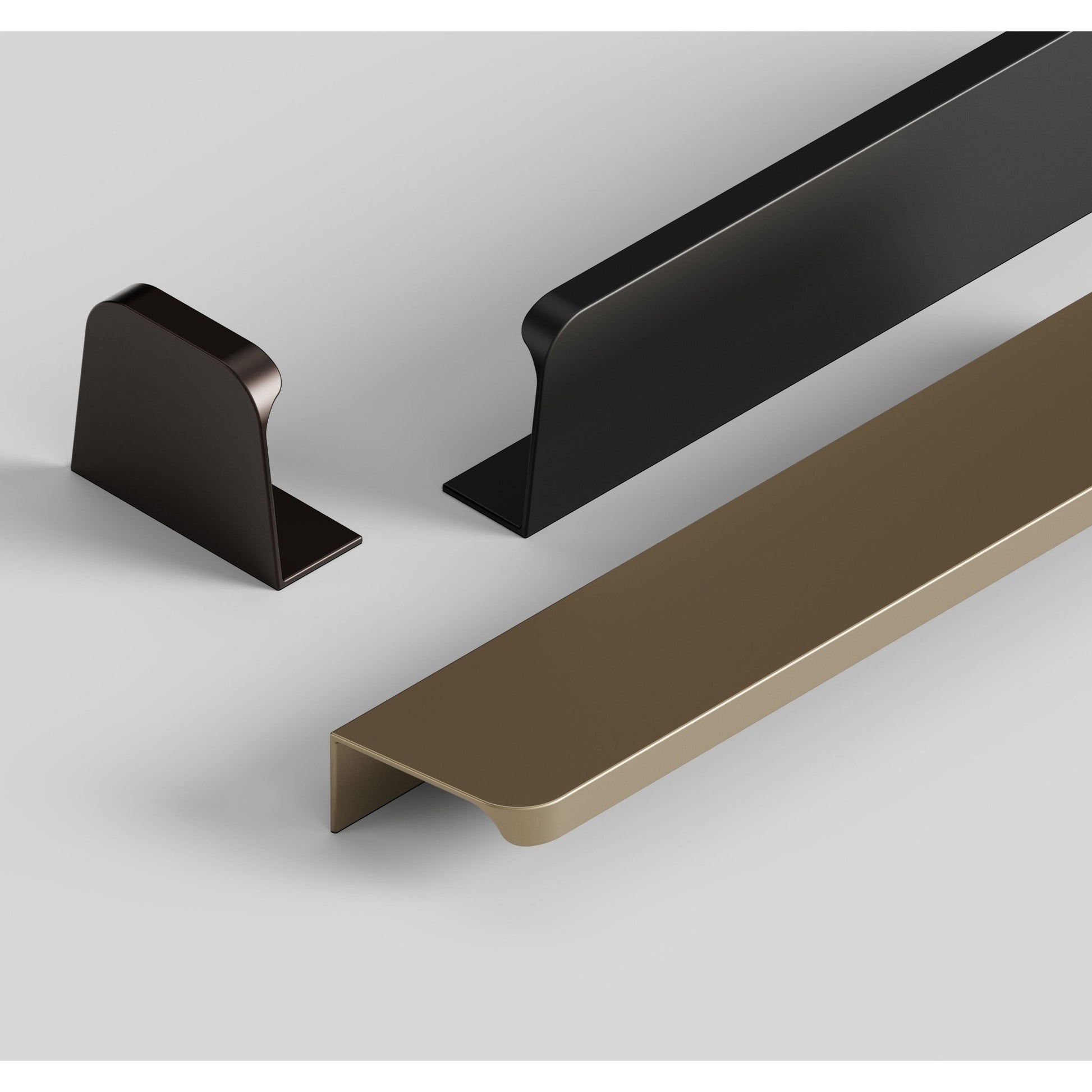 COMET Profil Greb - Bagmonteret, aluminium (Bronze, Messing eller Sort) - Grebet