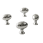 Elegant møbelknop i forkromet metal – 35 mm - Grebet