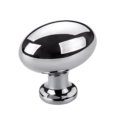 Elegant møbelknop i forkromet metal – 35 mm - Grebet