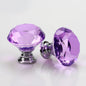 Glas diamant møbelknop (Ø: 30 mm) - Grebet