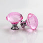 Glas diamant møbelknop (Ø: 30 mm) - Grebet