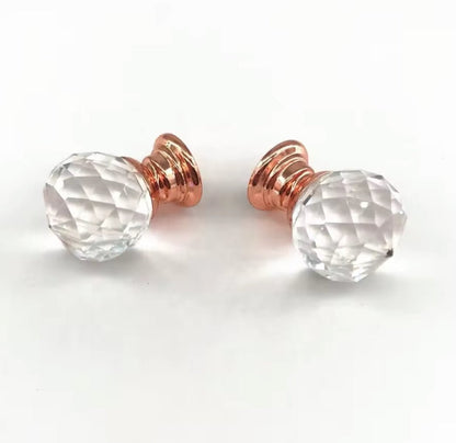 Greb i roseguld med klart glas (Ø: 20 mm) - Grebet