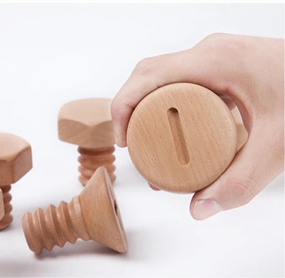 Værktøjsknager i lyst træ (Ø: 6 cm)