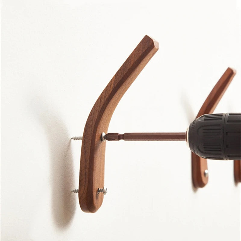 Træ knage (egetræ eller valnød)