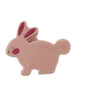 Lyserød keramik kanin