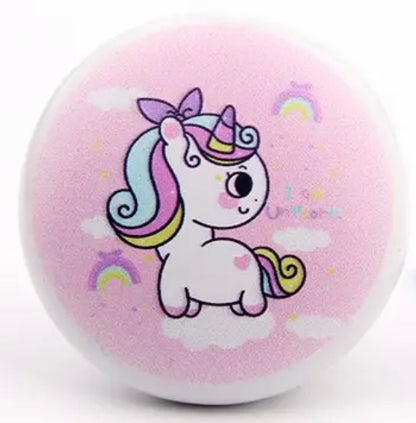 Keramik greb til børneværelset med søde enhjørninger (Ø: 38 mm)