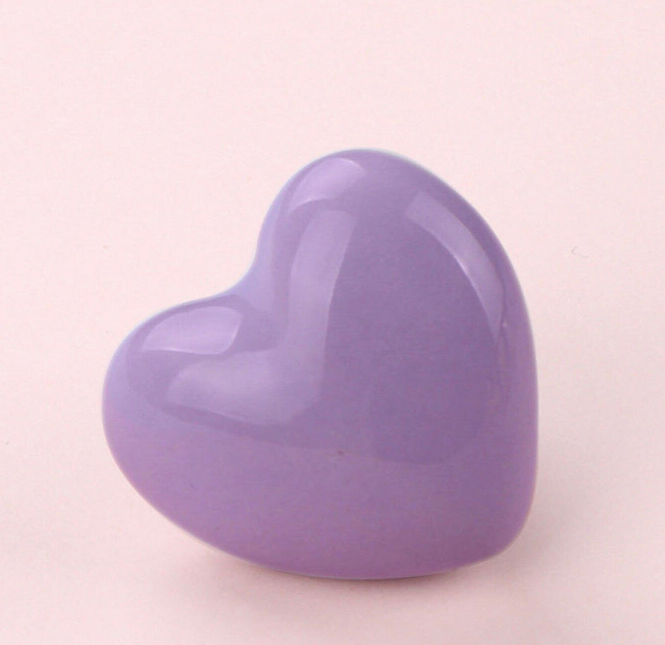 Keramik hjerter - møbelknopper