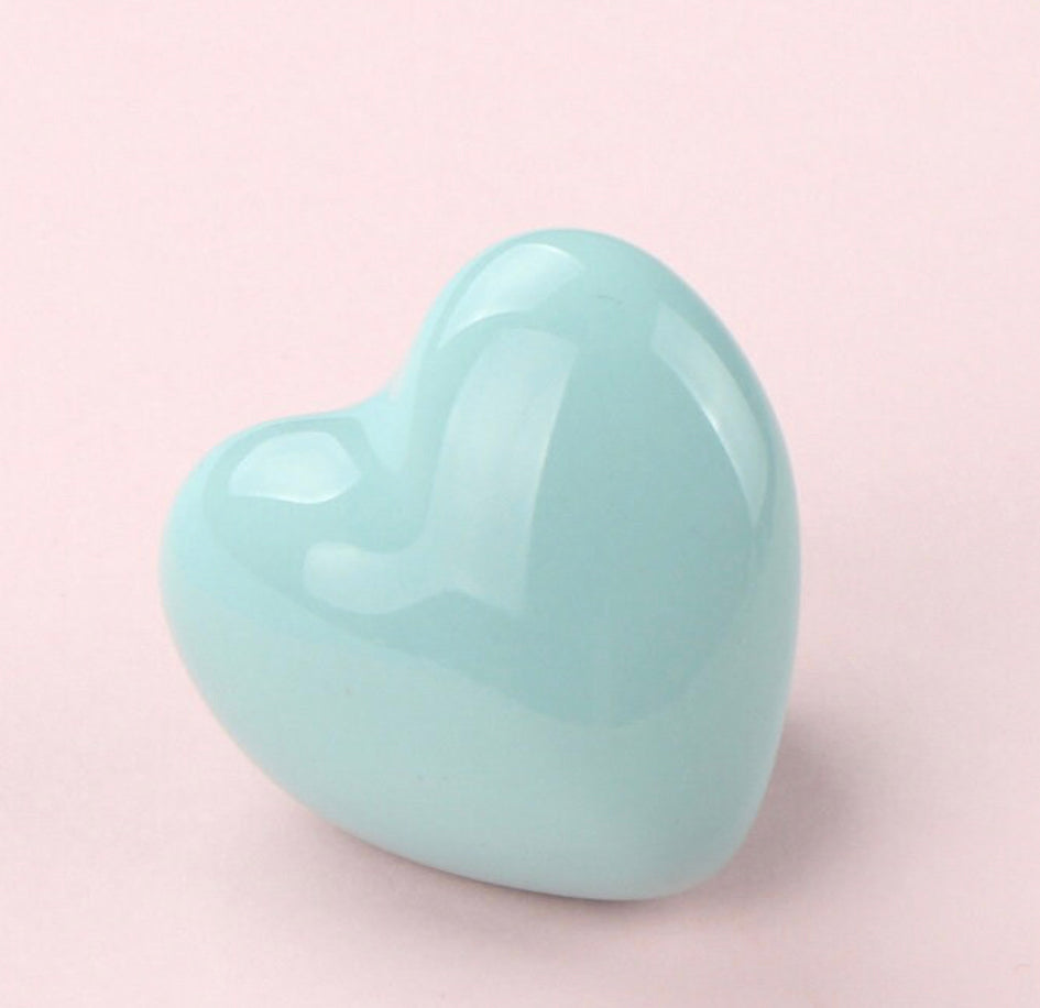 Keramik hjerter - møbelknopper