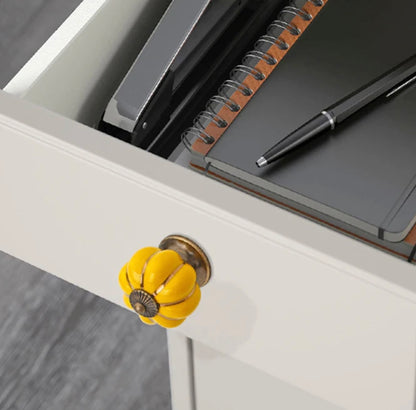 Græskar greb med metal deltaljer (Ø: 40 mm)