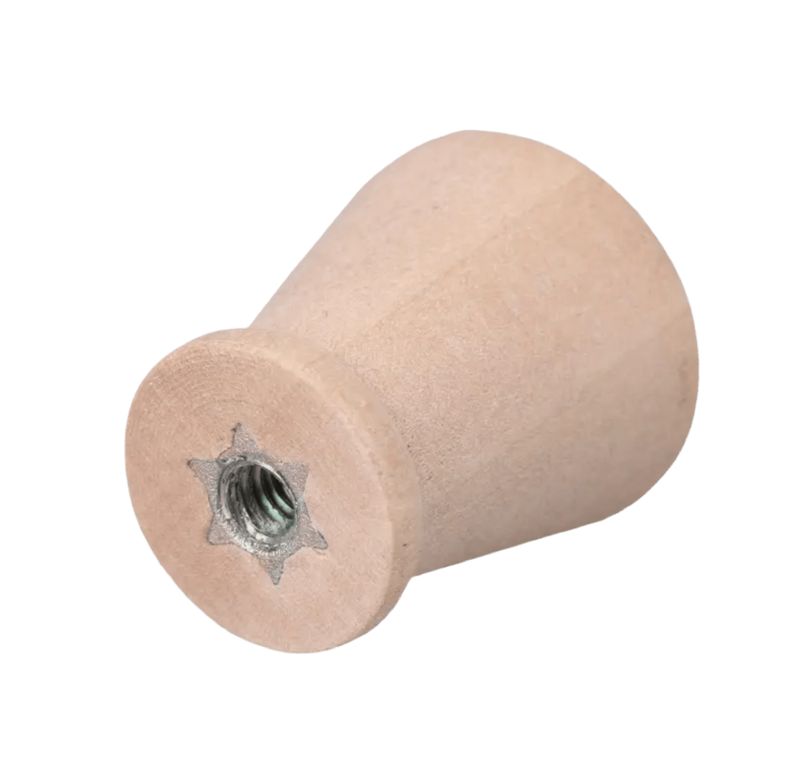 Kegle - møbelknop i lyst træ (Ø: 21 mm) - Grebet