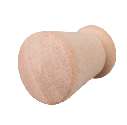 Kegle - møbelknop i lyst træ (Ø: 21 mm) - Grebet