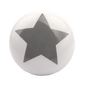 Keramik møbelknop - grå stjerne (Ø: 32 mm) - Grebet