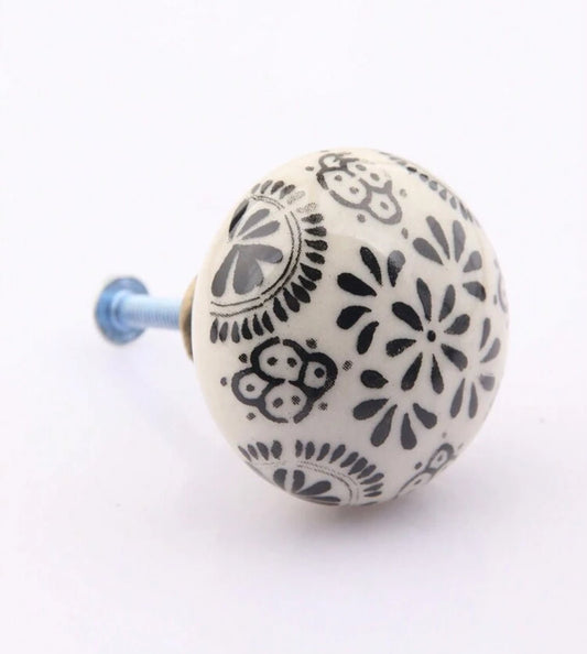 Keramik møbelknop (Ø: 39 mm) - Grebet