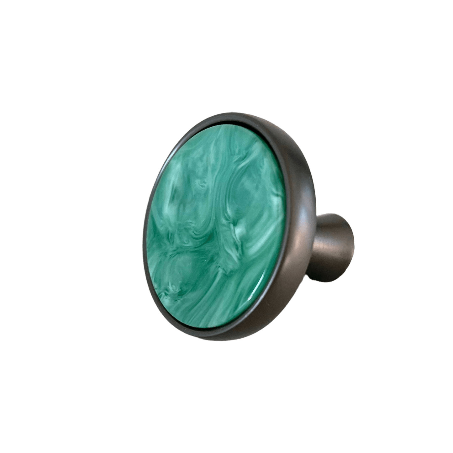 Metal greb med grønt mønster (Ø: 32 mm) - Grebet